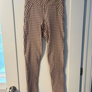 Le Chateau Pink Plaid Skinny Pants